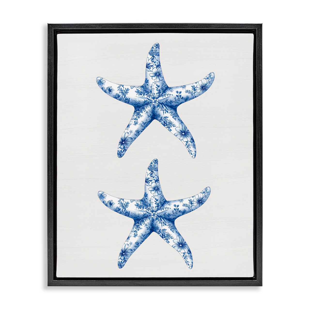 Stupell Industries Vintage Toile Starfish Floating Frame, design by Lettered and Lined